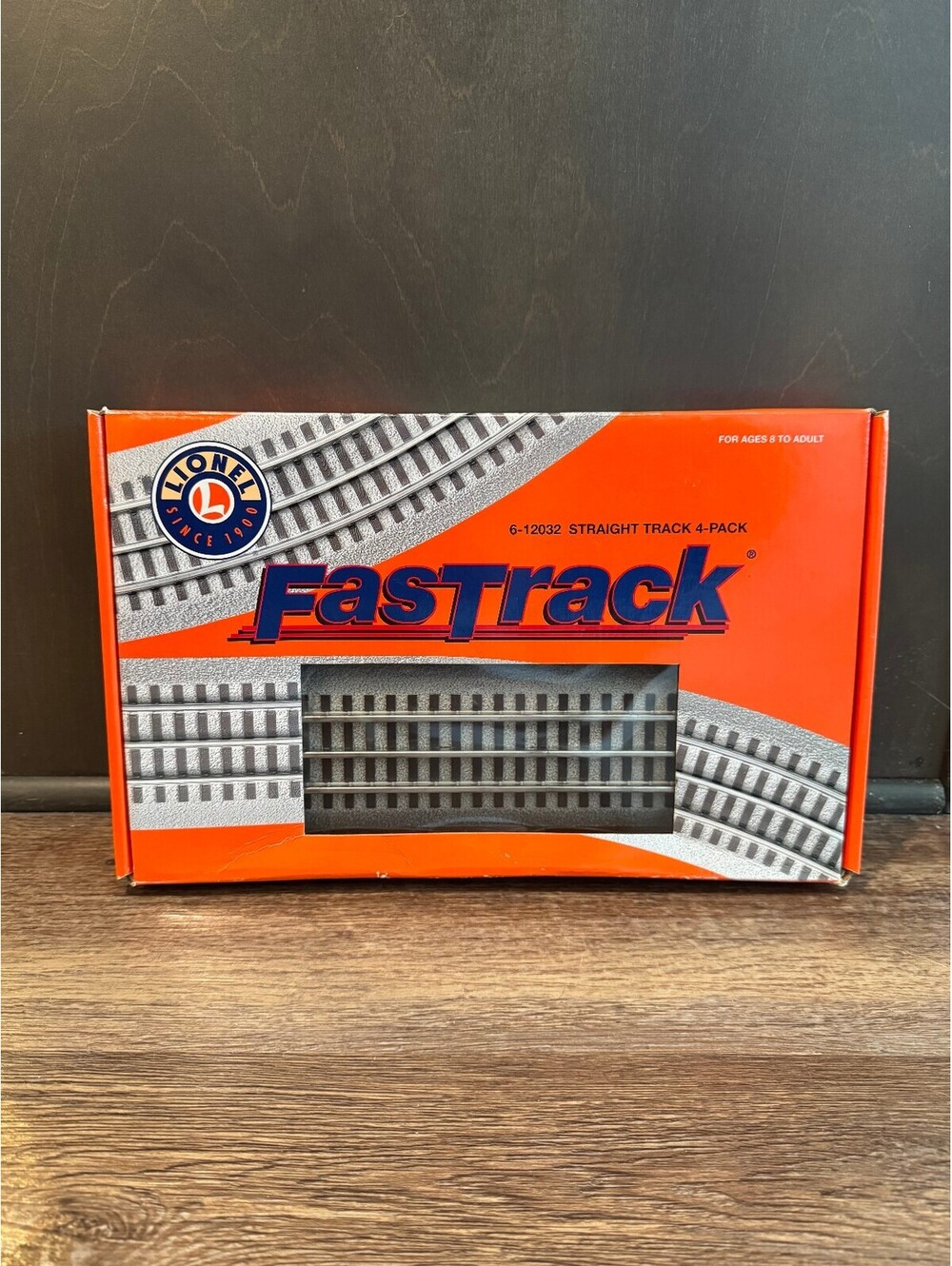 Lionel FasTrack 6-12032 Straight Track 4-Pack Model Train Track Set New 2003